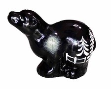 QVC Fenton Glass Black Polar