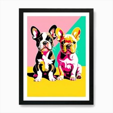 French bull dog - dog, pups',
