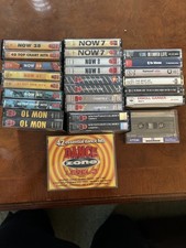 Job Lot 28 Vintage 80s 90s Cassette Tapes Albums Mixed Genres, now, dance, blues