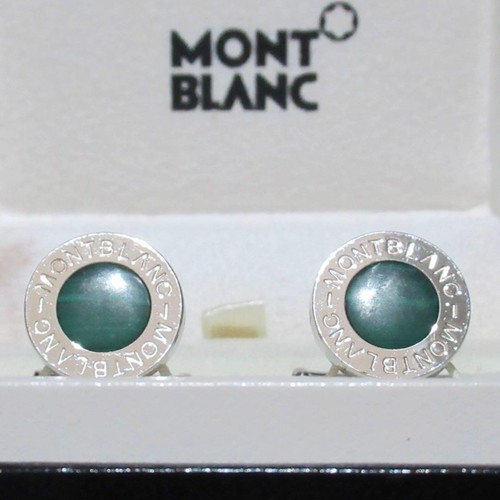 Montblanc cufflinks malachite - montblanc,