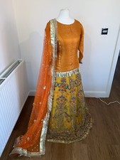 mehndi dress Lengha Choli Pakistani Anarkali Kameez Anarkali gharara