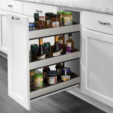 Kitchen Cabinet Cupboard Drawer Pull Out Storage Rack Soft Close Sliding Baskets