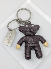 Official Mr. Bean Teddy Bear Figure Keyring. 1997 Tiger BBC Television Vintage