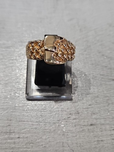 9ct yellow gold - buckle, belt