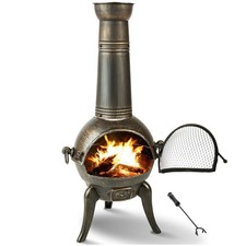 Large Cast Iron Chiminea
