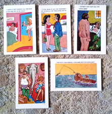 SAPPHIRE COMIC POSTCARDS USED