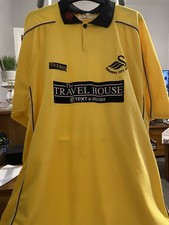 Swansea City Away Football Shirt 2002 TRAVEL HOUSE Size 46/48 by Bergoni