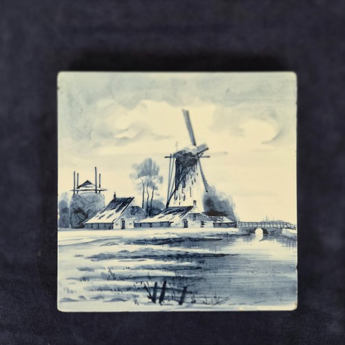 Vintage delft holland windmill - delft,