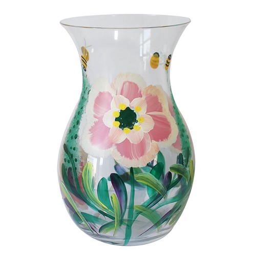 Glass vase floral peonies - floral, &