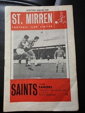 St Mirren V Rangers 16th August 1972