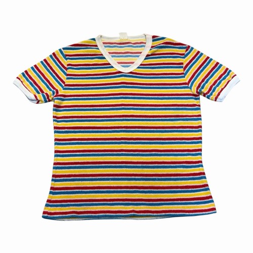 Vintage 70s terry cloth neck - vintage, v