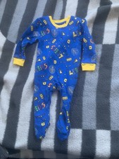 Leeds United Baby Grower 3/6 Months 