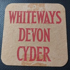 Whiteways cider beer mat - beer,