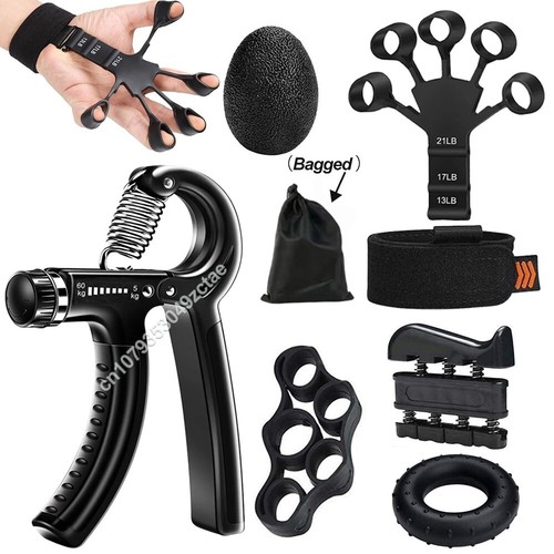 Hand grip strengthener - 6-in-1,