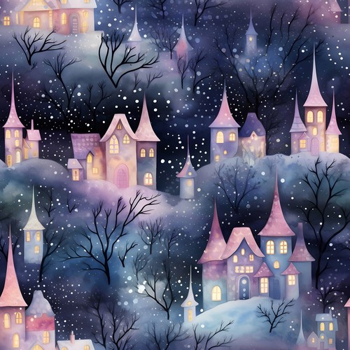 Starlit fairy castles - starlit, sew