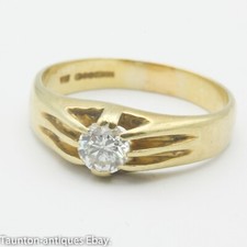 18ct gold solitaire diamond