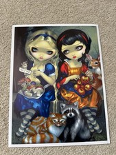 Jasmine Beckett Griffith Alice and Snow White A4 Signed Print