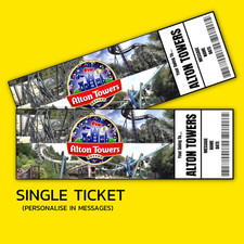 Alton Towers Mock Ticket UK