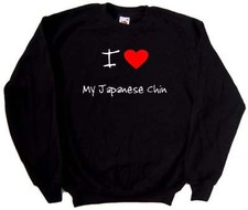 I Love Heart My Japanese Chin Sweatshirt