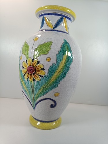 Handpainted sgraffito vase - sgraffito,