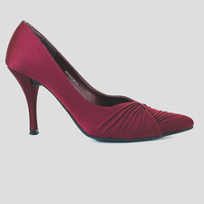 High Stiletto Heels.  Claret