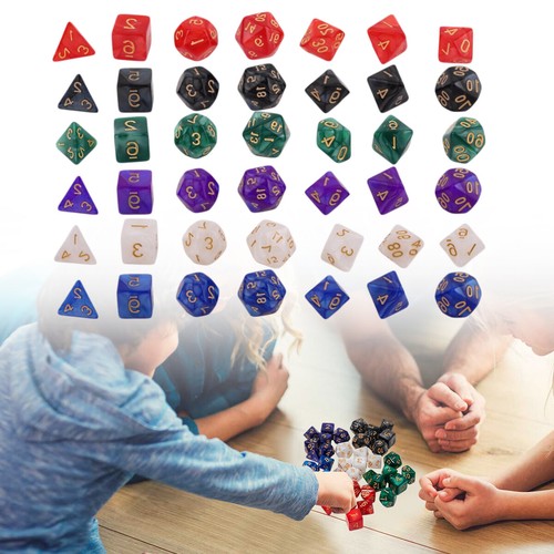 42x dnd dice set runic - dnd,