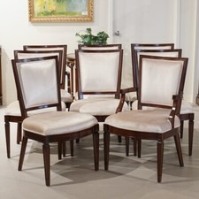 6 mahogany Regency dining side