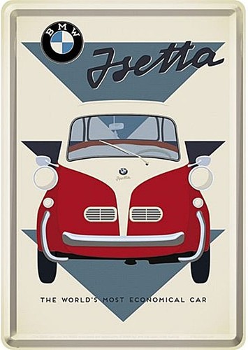Bmw isetta embossed - bmw, sign