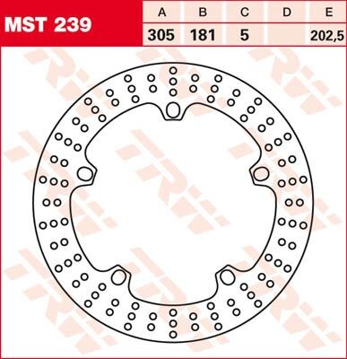 Trw round fixed brake rotor - trw,