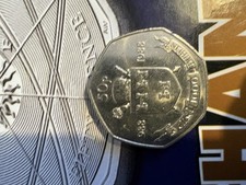 1988 Ireland  50p 100 Years Of Dublin  Commemerative Coin High Grade Rare