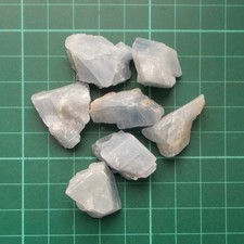 Auction Blue Calcite Quartz Crystal Gemstone Mineral Specimens 50g