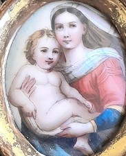 Antique miniature framed - antique,