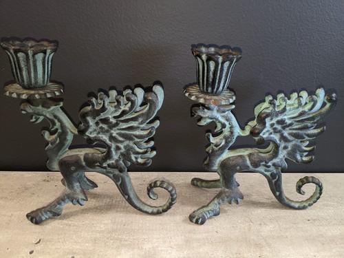 Vintage cast iron gothic - cast,