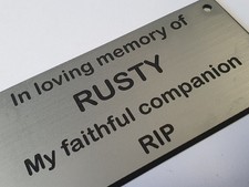 Engraved Memorial Plaque