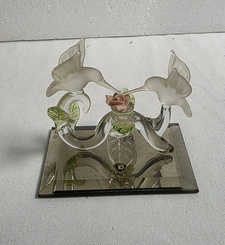 Vintage frosted glass ornament - vintage,