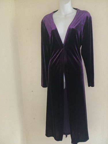 Velvet riding coat purple - velvet,