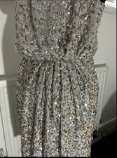 Silver Sequin Dress, UK Size 10, ASOS, Never Worn