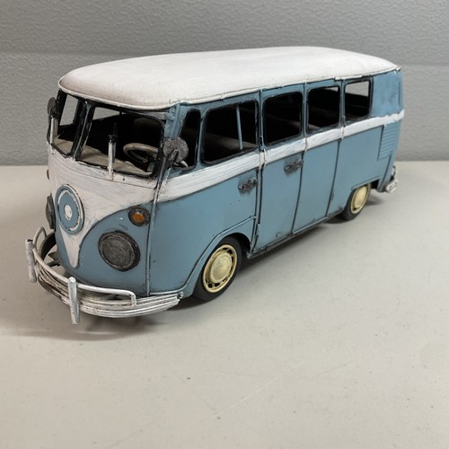 Rustic blue white - metal, vw