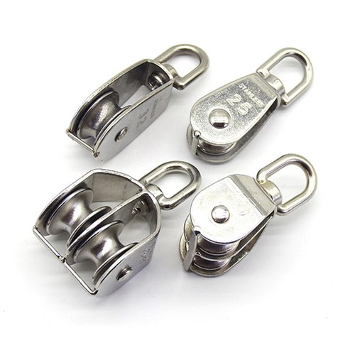 Stainless steel rope pully - steel,