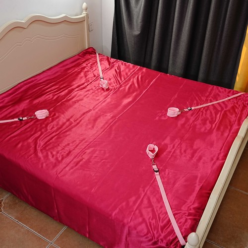 Bed sex bondage kit restraints - sex,