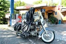 Graffiti Street Art photo A4 harley ghost guardian angel rider bike guardians