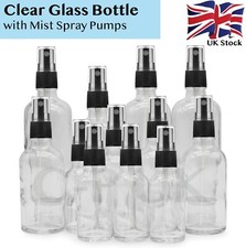 Clear glass spray bottle - glass,