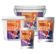 POND FISH FOOD  MEDIKOI STAPLE PELLET COLOUR ENHANCED KOI GOLDFISH ORFE GARDEN