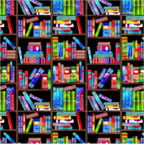 Library book shelf cotton - book,