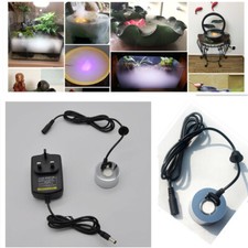 Mini Ultrasonic Mist Maker Fogger Water Air Humidifier Fountain Atomizer UK Plug