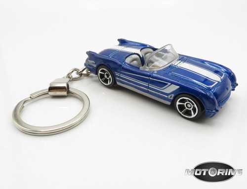 1955 chevy corvette blue - corvette,