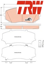 FRONT BRAKE PADS SET GDB3471