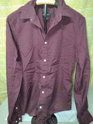 Slim fit brown polka - slim,