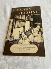 Poultry Housing 1955. Bulletin No. 56 Ministry Of Agriculture, Fisheries & Food