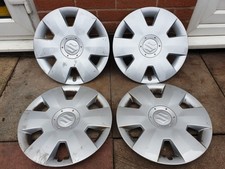 Set of Genuine Suzuki Swift 15" Wheel Trims Hub Caps x4 Splash
